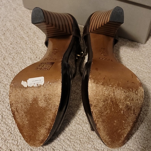 Hoss Intropia brown leather platform sandals - Picture 8 of 8